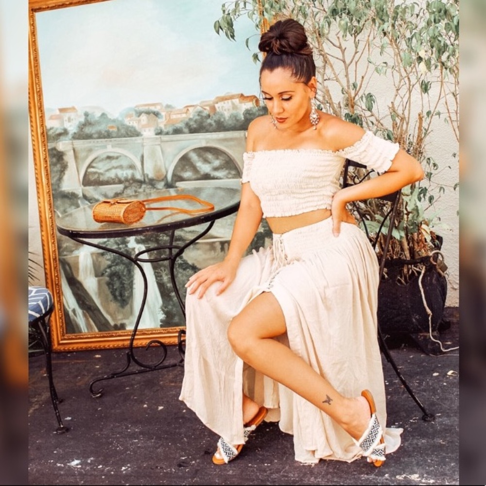 Skirt and Crop Top Set